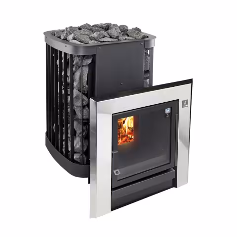Дровяная печь Kastor Saga 22T Chrome