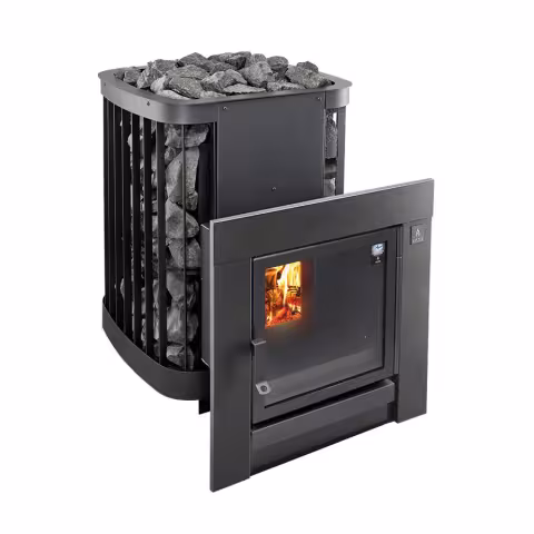 Дровяная печь Kastor Saga 30T Black
