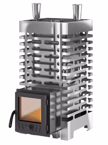 Печь для бани ASTON 20 INOX стекло