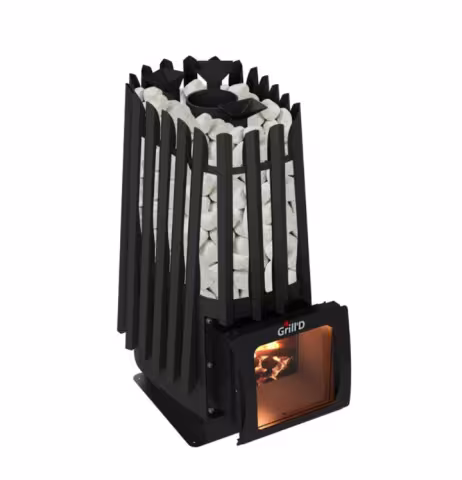 Дровяная банная печь ГриллД Cometa Vega 350 Short Window Max