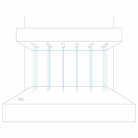 Горизонтальный душ впечатлений Rainz - Горизонтальный душ RAINZ VICHY LINEA 6 (Бизнес пакет)