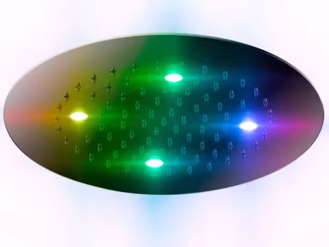 Верхний душ Otler Pearl PD52 круг Ø52см, подсветка радуга
