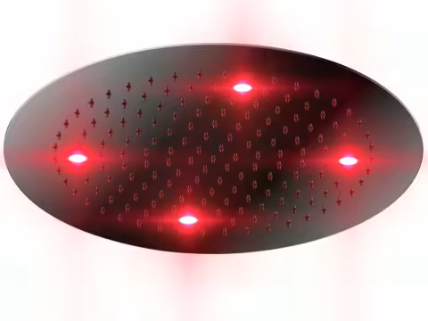 Верхний душ Otler Ruby RD42 круг Ø42см, подсветка красный
