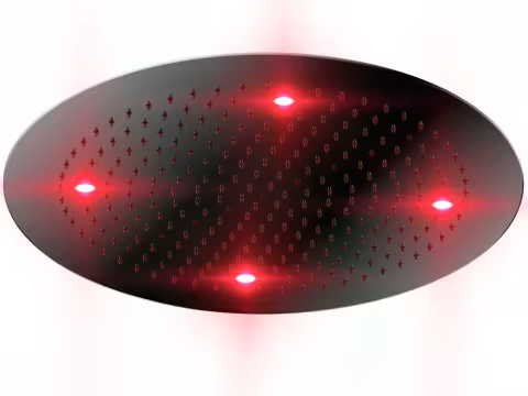 Верхний душ Otler Ruby RD52 круг Ø52см, подсветка красный