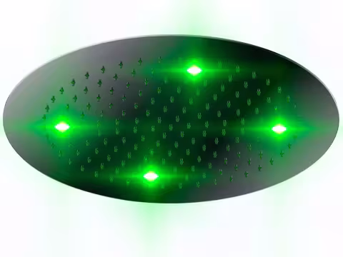 Верхний душ Otler Emerald ED42 круг Ø42см, подсветка зеленый
