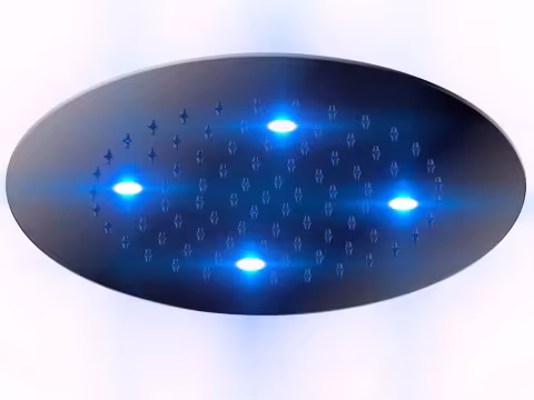 Верхний душ Otler Sapphire SD32 круг Ø32см, подсветка синий
