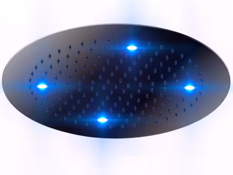 Верхний душ Otler Sapphire SD42 круг Ø42см, подсветка синий