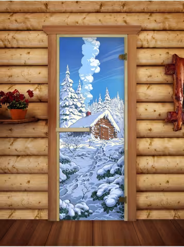 Дверь для бани и сауны Doorwood Русская баня-05