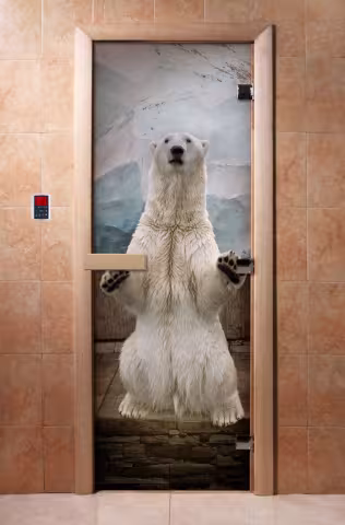 Дверь для бани и сауны Doorwood с фотопечатью A063 800х2000 мм