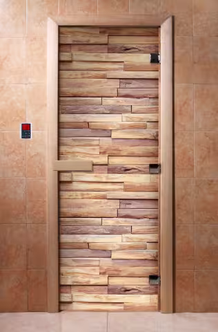 Дверь для бани и сауны Doorwood с фотопечатью A053 800х2000 мм
