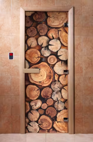 Дверь для бани и сауны Doorwood с фотопечатью A044 800х2000 мм