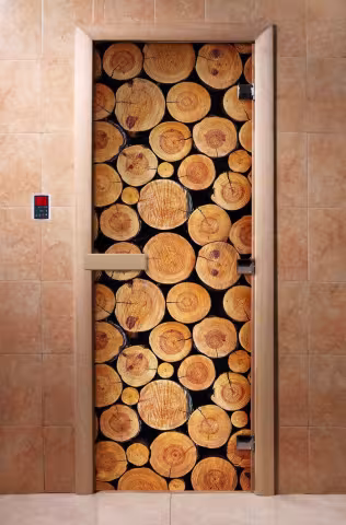 Дверь для бани и сауны Doorwood с фотопечатью A043 700х1900 мм