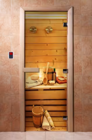 Дверь для бани и сауны Doorwood с фотопечатью A033 800х2000 мм
