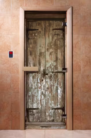Дверь для бани и сауны Doorwood с фотопечатью A028 700х1900 мм