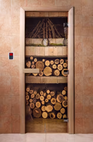 Дверь для бани и сауны Doorwood с фотопечатью A024 800х2000 мм