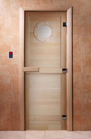 Дверь для бани и сауны Doorwood с фотопечатью A023 700х1900 мм