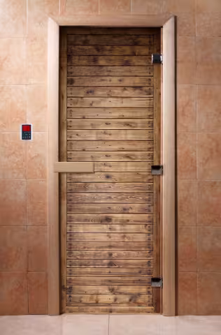 Дверь для бани и сауны Doorwood с фотопечатью A020 800х2000 мм
