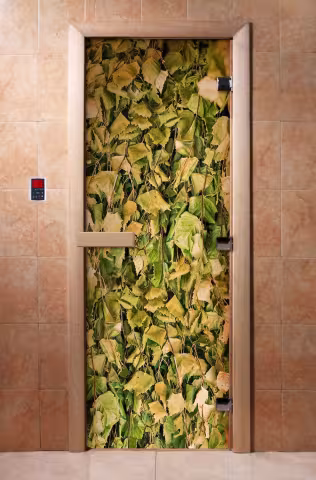 Дверь для бани и сауны Doorwood с фотопечатью A001 700х1900 мм