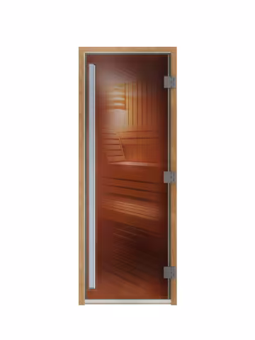 Дверь для сауны Maestro Woods Престиж Бронза 700х1900 правая