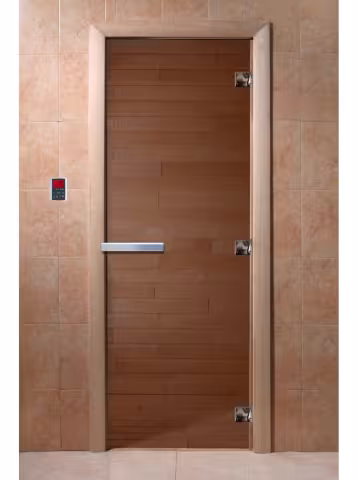 Дверь для бани и сауны Doorwood "Бронза" 600х2000 мм