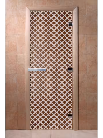 Дверь для бани и сауны Doorwood "Мираж бронза" 800х1800 мм