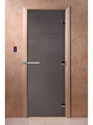Дверь для бани и сауны Doorwood "Графит" 700х1900 мм