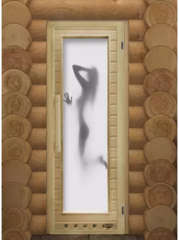 Дверь для бани и сауны Doorwood "Элит Люкс Искушение" с Фотопечатью 730х1850 мм