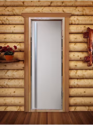 Дверь для бани и сауны Doorwood Престиж Flash Royal Сатин 700х1900 мм