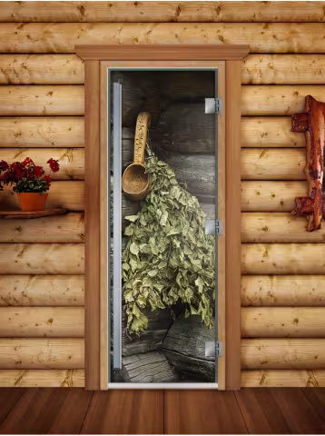 Дверь для бани и сауны Doorwood Престиж Фотопечать А003 700х1900 мм