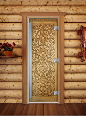 Дверь для бани и сауны Doorwood Престиж Фотопечать А021 700х1900 мм