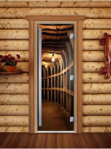 Дверь для бани и сауны Doorwood Престиж Фотопечать А037 800х2000 мм