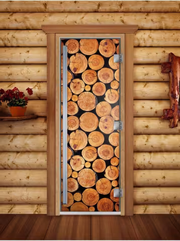 Дверь для бани и сауны Doorwood Престиж Фотопечать А043 800х2000 мм