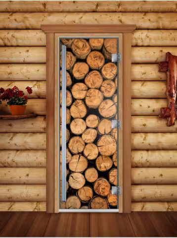 Дверь для бани и сауны Doorwood Престиж Фотопечать А046 800х2000 мм