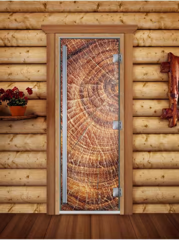 Дверь для бани и сауны Doorwood Престиж Фотопечать А049 800х2000 мм