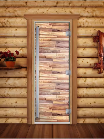 Дверь для бани и сауны Doorwood Престиж Фотопечать А053 700х1900 мм