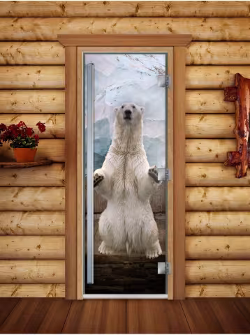 Дверь для бани и сауны Doorwood Престиж Фотопечать А063 700х1900 мм