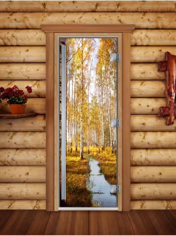 Дверь для бани и сауны Doorwood Престиж Фотопечать А082 700х1900 мм