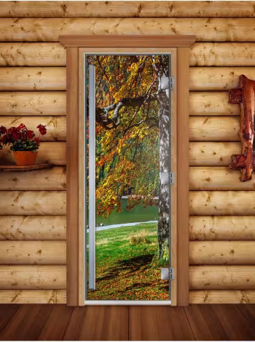 Дверь для бани и сауны Doorwood Престиж Фотопечать А089 800х2000 мм