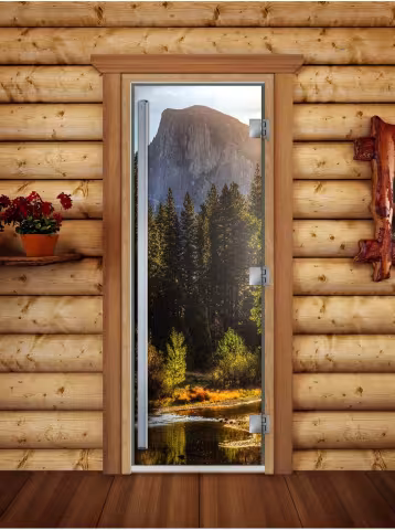 Дверь для бани и сауны Doorwood Престиж Фотопечать А090 700х1900 мм