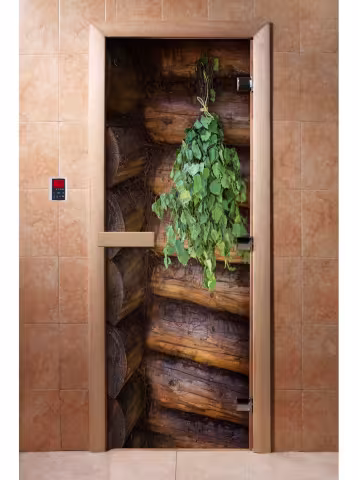 Дверь для бани и сауны Doorwood с фотопечатью A007 800х2000 мм