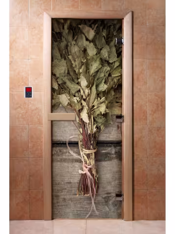 Дверь для бани и сауны Doorwood с фотопечатью A011 700х1900 мм