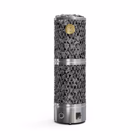 Электрическая печь IKI Pillar 9 кВт (Встроенное управление, 8-16 м³, 150 кг камней)