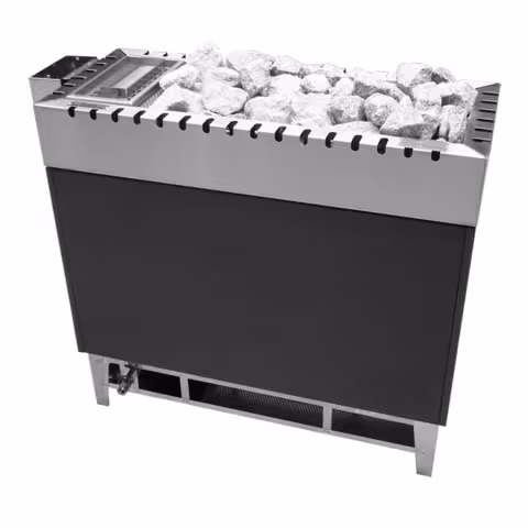 Печь для сауны LANG VAPOTHERM серия VG90 24 кВт + 3 кВт (антрацит) + АВТОДОЛИВ