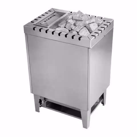 Печь для сауны LANG VAPOTHERM серия V50 9 кВт + 1,5 кВт (нержавеющая сталь)