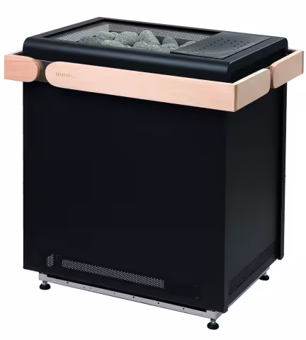 Электрическая печь Sentio by harvia Concept R combi, чёрная, 9.0 кВт
