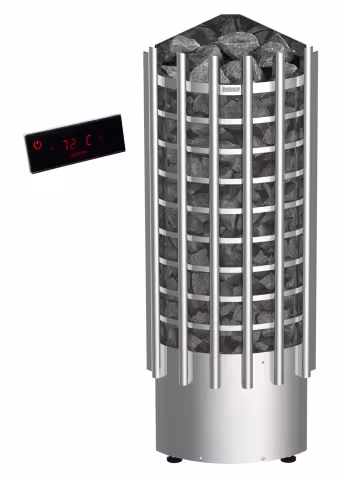 Электрическая печь Harvia Glow Corner TRC70EE c цифровой панелью управления