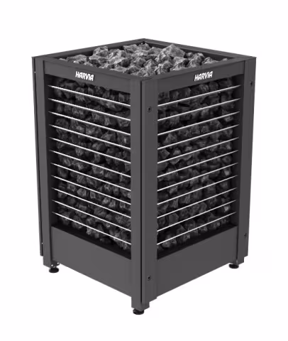 Электрическая печь Harvia Modulo MD135G, 4 решетки, black, без пульта управления