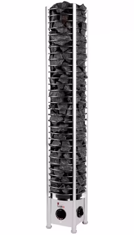 Электрическая печь Sawo Tower TH3-45NB-P (4,5 кВт, встроенный пульт, нержавейка)