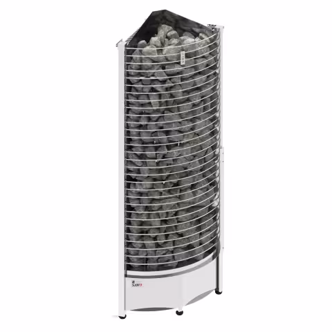 Электрическая печь Sawo Tower TH6-80NS-CNR угловой установки, выносной пульт (пульт и блок мощности покупается отдельно)