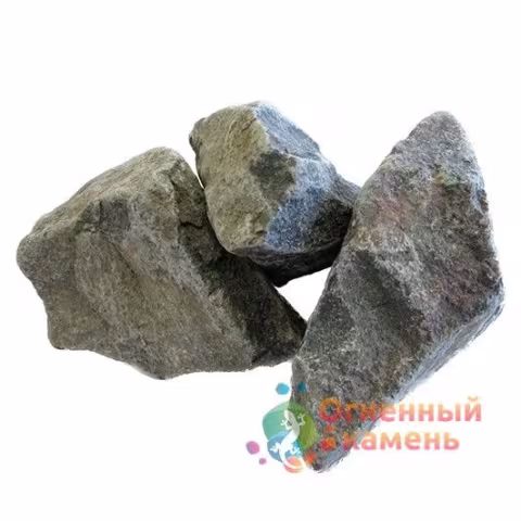 Камни для печей Огненный камень Габбро-диабаз для электрокаменок 20 кг, коробка